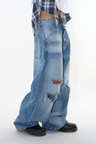 Flock dis curved denim pants