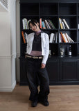 MAXI BLACK WIDE DENIM PT