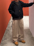 Patch Balloon Two-Tuck Banding Pants