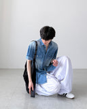 Podia Denim Half Shirt