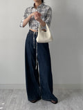 437 High Waist Wide Denim Pants