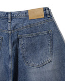 Washed Denim Balloon Pants