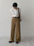 Banding Crop Short Sleeve Blouse