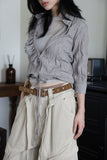 Camel Suede Pocket Belt