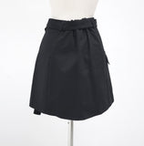 Manir Button Belt Skirt