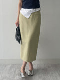 Iron Linen H-Line Skirt