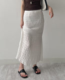One Slit Mermaid Long Skirt