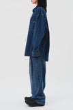 Cole Side Tuck Wide Denim