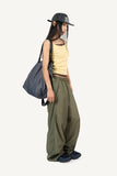 Button ribbed sleeveless