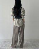 Davi Belted Wide Slacks