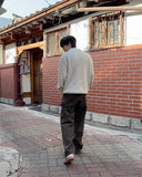 Popping collar knit