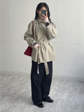 Boatneck Tencel See-Through T-Shirt