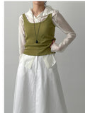 Wavy ribbed sleeveless