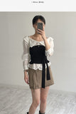 Buttery Off-Shoulder Layered Blouse