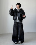 Smash Crack Wide Denim