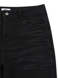 EMBOSSED BOOTCUT RIVET DENIM