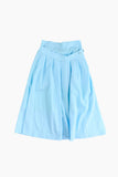 Fab Button Flare Long Skirt