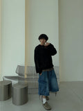 Koo Diagonal Cargo Bermuda Denim