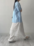 Wrinkle Bustier Layered Long One Piece