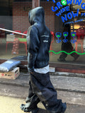 Diagonal Camo Balloon Cargo Pants