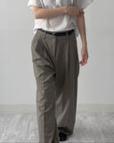 [Setup Available] Blan Two-Tuck Wide Slacks