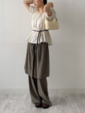 Nylon Two-Way Flare Blouse