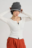 Scoop ribbed cardigan