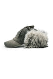 VINTAGE WASHED FUR TRAPPER BALL CAP