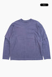Double washing layered long sleeve