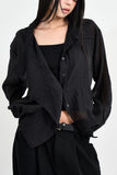 Summer Wrap Sheer Blouson