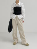 Button Ribbed Tube Top