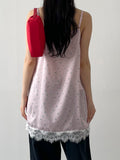 Flower Satin Layered Bustier One Piece