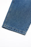 Darnel curved denim pants