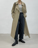 London Robe Overfit Long Trench Coat