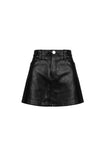 LEATHER BIKER SKIRT
