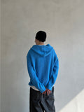 Over Hood V Knit
