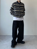 Two Pleat Black Denim