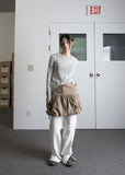 WHITE STITCH SLIT PT