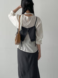 Leila High Neck Tie Blouse
