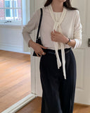 Biolle Tie Cardigan T-shirt
