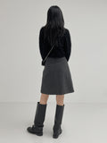 Half Pleats Midi Skirt