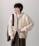 Dine Cable Knit Zip-Up