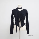 Leuki Tie Shirring T-Shirt