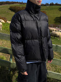 Plan) Unisex puffer micro short padding
