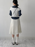 Wrinkle Mermaid Midi Skirt