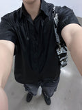 Brick Glossy Short Sleeve Overshirt
