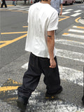Jeff One Tuck Raw Wide Denim Pants