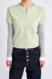 Melo soft short sleeve cardigan