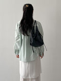 Pastel Poplin Cotton Over Fit Shirt