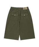 CROSS STUD TWILL SHORTS